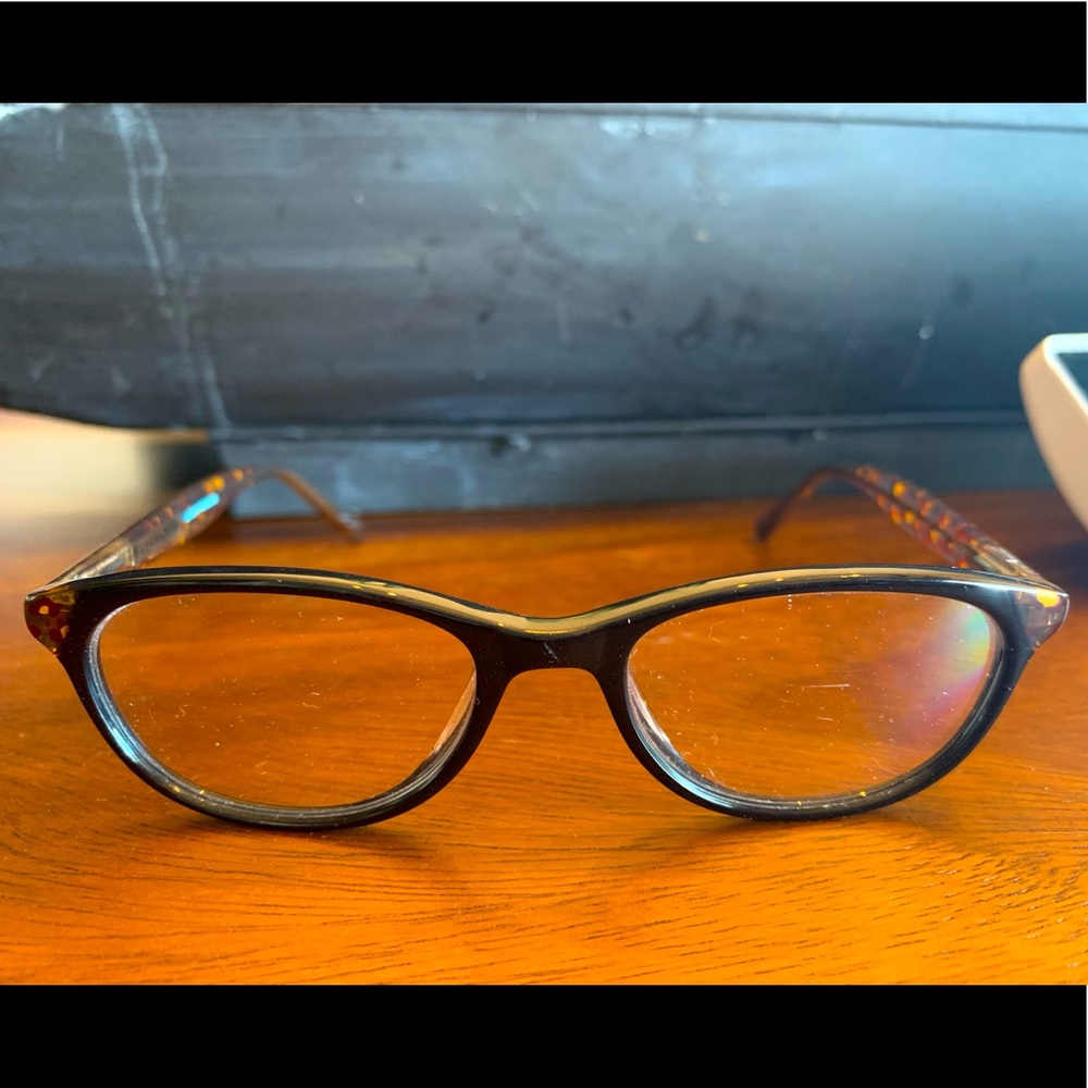 Leopard print kids glasses